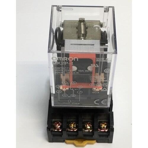 DC12V DC24V AC110V AV220V MK2P-I Relay 8-Pin 10A 250VAC With PF083A Socket Base
