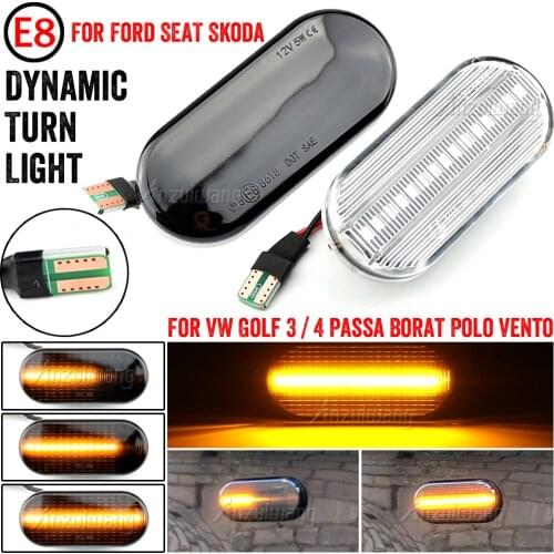 Dynamic Led Side Marker Turn Signal Light Sequential Blinker Lamp For VW T5 Caddy Golf 3 4 Passat Amarok Up Polo Fox Beetle Lupo