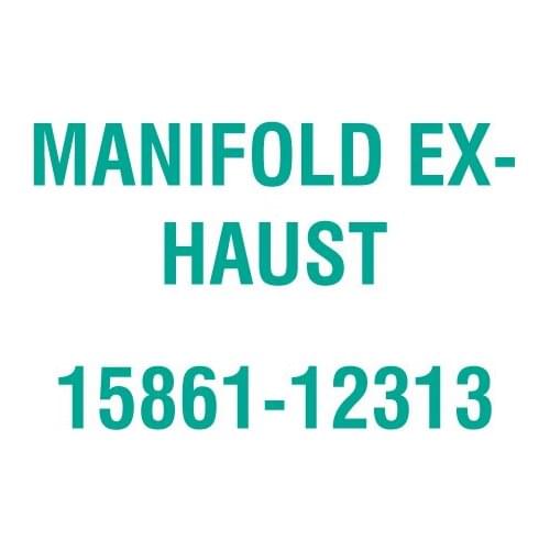 For Kubota 15861-12313 MANIFOLD EXHAUST