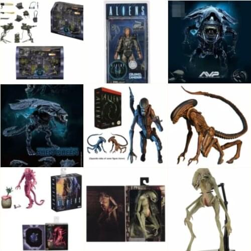 Alien Figure Lab Escape Fugitive Jungle Hunter Kenner Leader Clan Chief Xenomorph Action Figure Horror Model Toys Gift