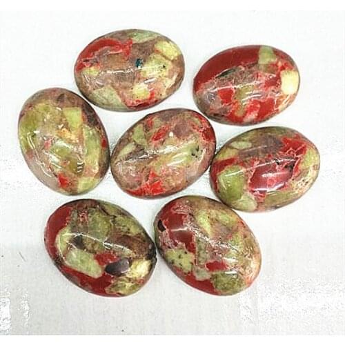 5PCS nature stone cabochons oval shape no hole for women pendants making 18x25mm jewelry accessories or components hot colors