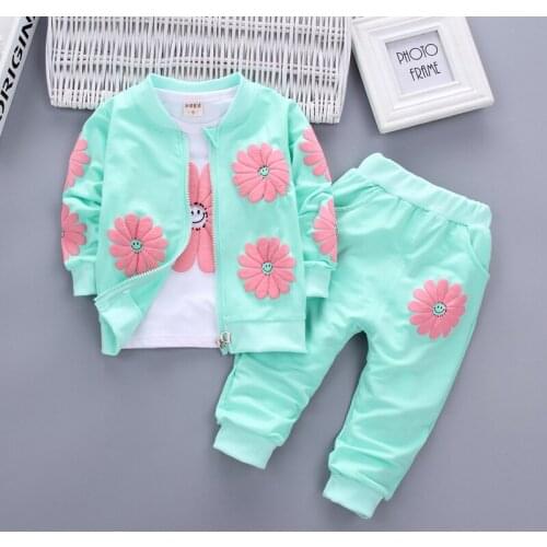 Baby Girls Clothing Set 2021 Winter Fashion Children Clothes Kids Toddler Sport Suit Cotton Tracksuit Clothes For 1 2 3 4 Years