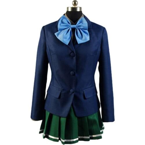 Accel World Cosplay Kuroyukihime Costume Outfit School Uniform Girl Women Halloween Party Dress Costume Full Set