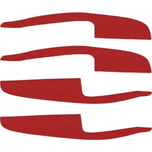 Car Door Armrest Leather Stickers Interior Decoration Modification Accessories for Tesla Model3 19-21