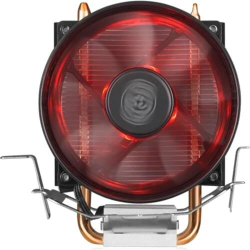 Cooler Master RR-T2V1-20FK HYPER T20 CPU heat sink 2 heat pipes for Intel 775 115X AMD AM4 95.5mm / silent CPU cooling LED fan