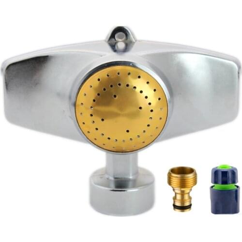 Yard Metal Garden Sprinklers Small Areas Lawns 360 Degree Zinc Alloy Pattern Square Easy To Use Circle Spot