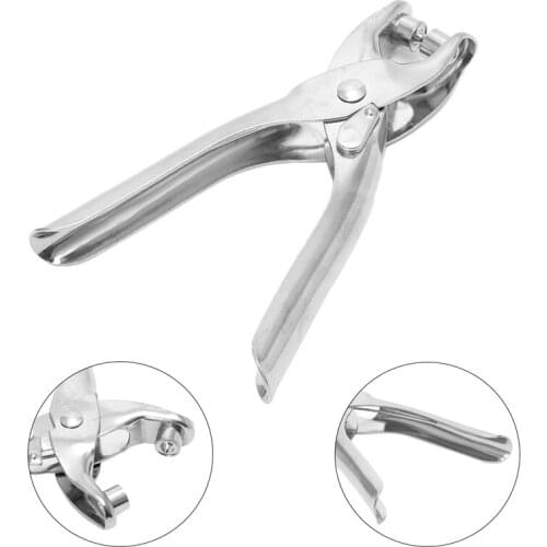 P15D 3Pcs/Set Leather Hole Punch Repair Tool Eyelets Grommets + Pliers Kit