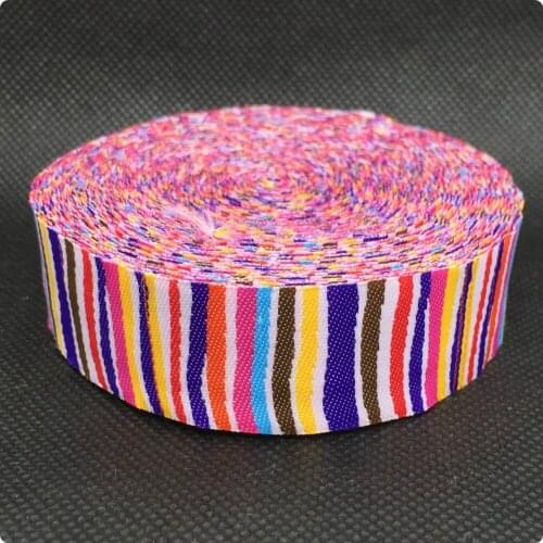 NEW wholesale 5/8"16mm 7/8"22mm 10yards/sets 100% Polyester Woven Jacquard Ribbon cartoon ribbon Ice cream colorful waves ribbon