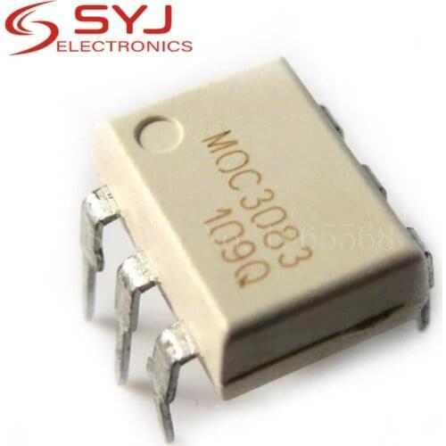10pcs/lot MOC3083 M0C3083 EL3083 DIP-6 Triac & SCR Output Optocouplers 800VDRM IFT=5mA 6 Pin Optocoupler New original In Stock