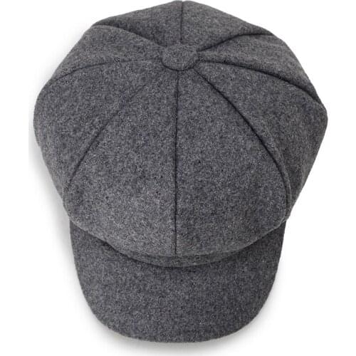 Autumn And Winter New Style WOMENS Octagonal Cap Casual Fashion Spring Outdoor Newsboy Cap-Style Painter Cap