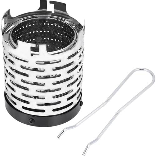 Portable Camping Mini Stove Stainless Steel Camping Heater Tent Heater for Outdoor Picnic Hiking Traveling BBQ