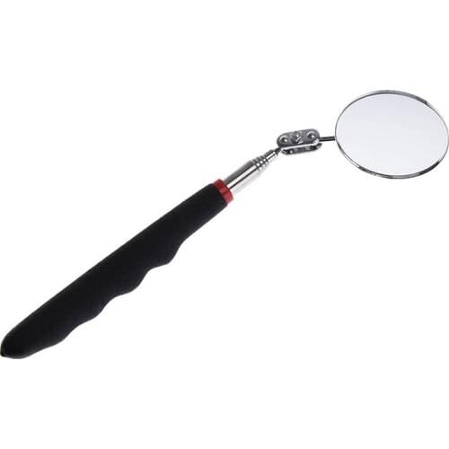 Adjustable Angles Retractable Telescopic Inspection Round Mirror For Hidden Area