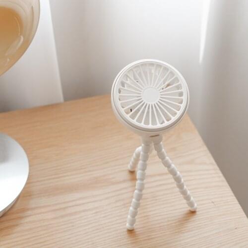 Height adjustable rechargeable portable mini silent fans home with tripod