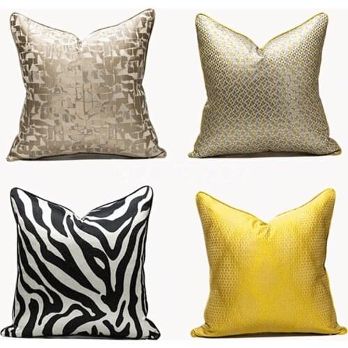 Nordic Modern Minimalist Cushion Cover Living Room Sofa Chair Seat High Precision Jacquard Pillowcase Home Bedside Pillow Cases