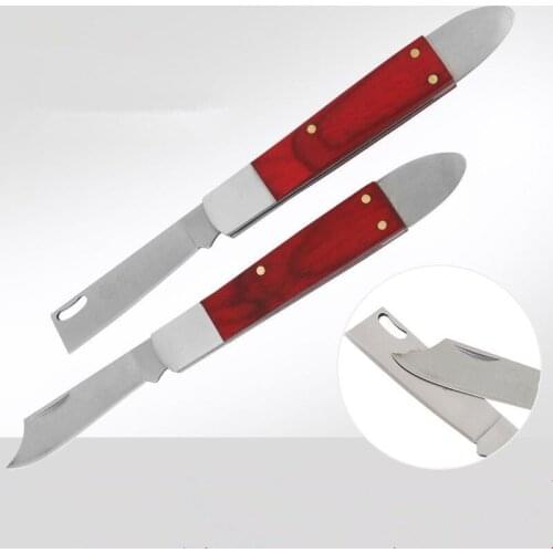 Folding Grafting Knife Seedling Orchards Pruning Orchard Bud Graft Wood Knifes Garden Cutting Trimming Plant Cut Fruit Tree Tool