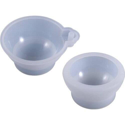 T5UF DIY Crafts Semicircle Pendant Epoxy Resin Mold Desktop Ornaments Silicone Mould