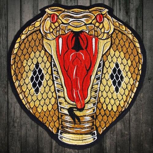 Embroidery Irom on Snake Patch Sewing On Embroidered Patch for Jacket Clothes Vest DIY Apparel Accessories Sewing Applique