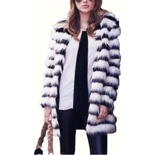 YJ DANCER White Fur Coats