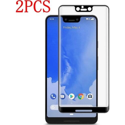 2PCS Full Cover Tempered Glass For Google Pixel 3 XL Screen Protector protective film For Google Pixel 3 XL glass