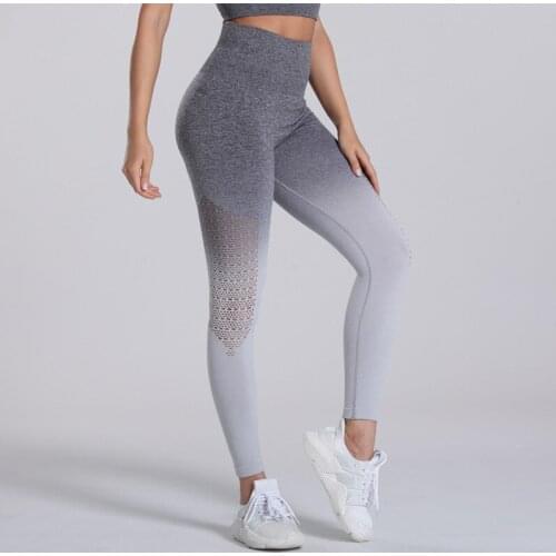 LANTECH Women Gym Yoga Seamless Pants Sports Lifting Stretchy High Waist Squat Exercise Fitness Leggings Activewear Pants