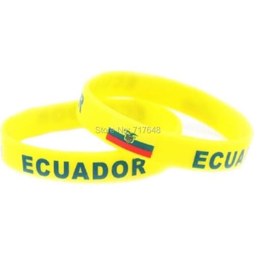 200pcs Ecuador wristband silicone bracelets free shipping by FEDEX