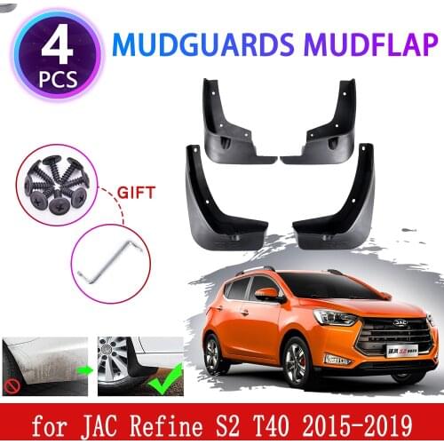 4PCS for JAC Refine S2 T40 T4 2015 2016 2017 2018 2019 Mudguards Mudflaps Fender Mud Flap Splash Guards Protect Car Accessories