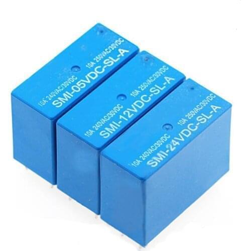 5pcs SMIH-05VDC-SL-A SMIH-12VDC-SL-A SMIH-24VDC-SL-A 05 12 24 V Relays 250V 16A 6PIN