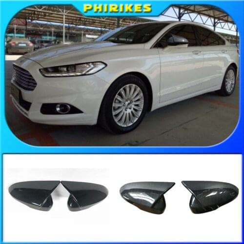 Loyalty Sideview Mirror Cover for Ford Mondeo/Fusion 2013 2014 2015 2016 2017 2018 M4 Style Carbon Fiber Car Accessories