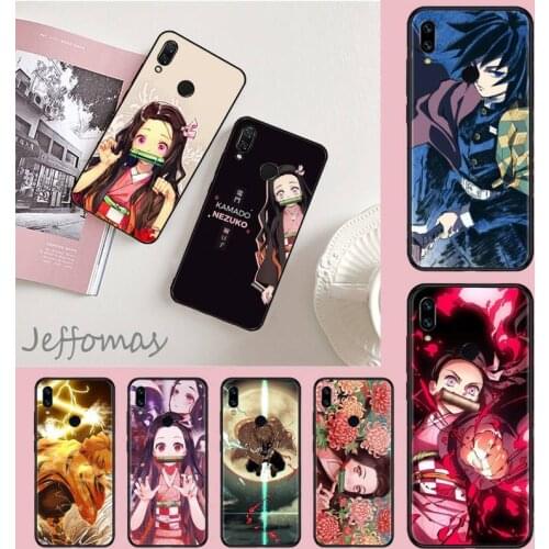 Demon slayer The Blade of Ghost black Phone Case Cover Hull For Xiaomi Redmi 4x 5 plus 6A 7 7A 8 mi8 8lite 9 note 4 5 7 8 pro