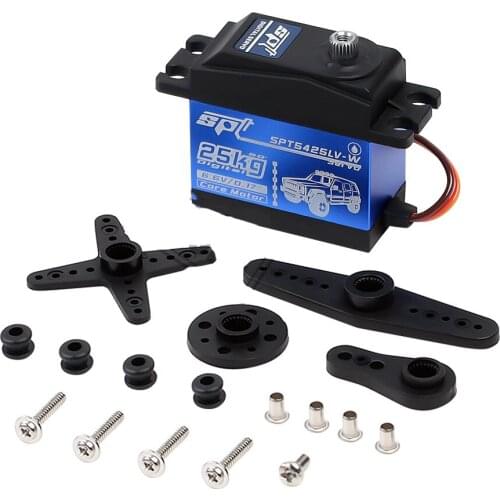 1PCS Metal Gear Waterproof SPT 5425LV 5435LV 25KG 35KG Large Torque Digital Servo for RC Car Crawler SCX10 TRX4 RC Car Parts