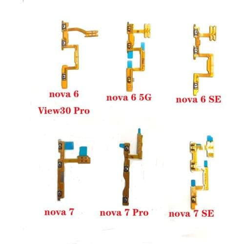 For Huawei nova 6 nova 6 5G nova 6 SE nova 7 nova 7 Pro nova 7 SE Power Button On / Off & Volume Button Up / Down Flex Cable