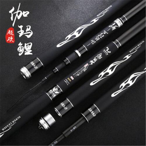 Carbon taiwan fishing rod 3.6-8.1M black carp fishing rod 28 tone super hard big fishing rod