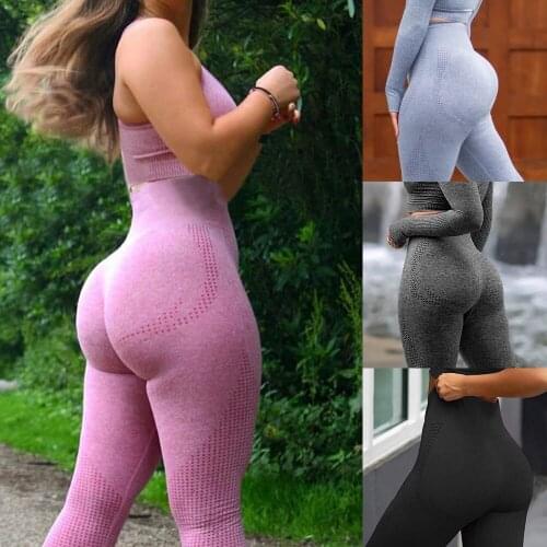 KIWI RATA Womens High Waist Yoga Pants Seamless Leggings Tummy Control Workout Running Yoga Skinny Leggings