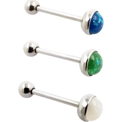 JHJT 14G 1/3PCS Tongue Percing Labret Bar Lip Ring Stainless Steel Sexy Tongue Rings Body Piercing Jewelry