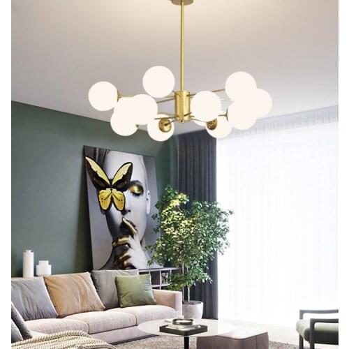 Chandelier Lighting Modern Home Decoration Ceiling Nordic LED Chandelier Bedroom Living Room Indoor Chandeliers Restaurant Light