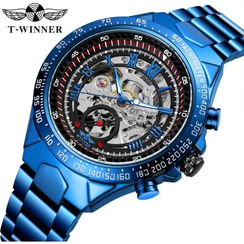 Brand Fashion Casual Men Skeleton Automatic Mechanical Stainless Steel For Man Simplicity Wristwatches 4121