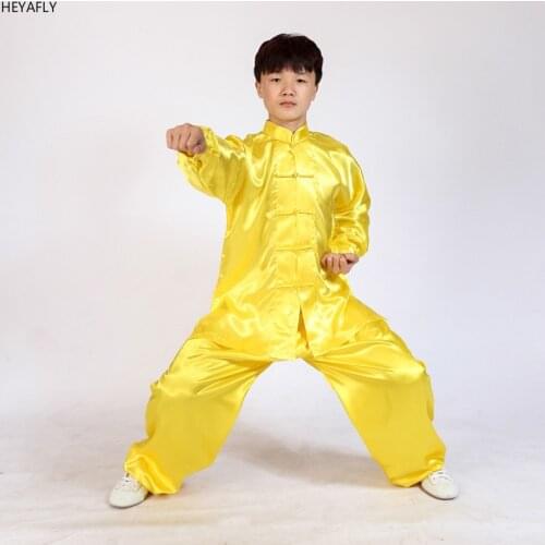 Long sleeved tai chi clothing, training suit for childrens martial arts and martial arts, Chinese Taiji Wushu clothing