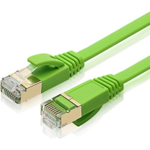 RJ45 Cat7 Shielded Ethernet Cable UTP 10gbps Flat RJ45 Computer Network LAN Wire internet Cable Extension Patch Cord 1m 2m 3m 5m
