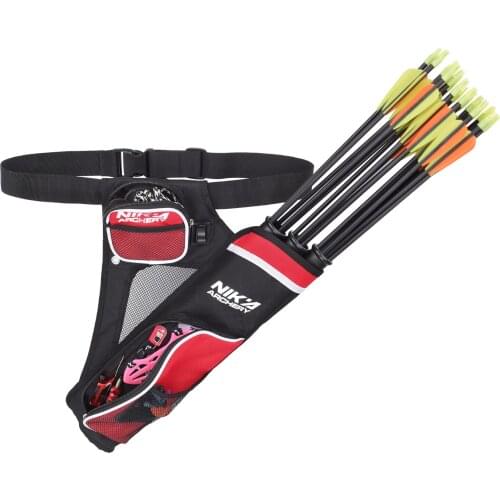 Archery 3-Tubes Quiver Adjustable Belt Back Quiver Arrow Bag Arrow Holder For outdoor Archery Hunting Accessories