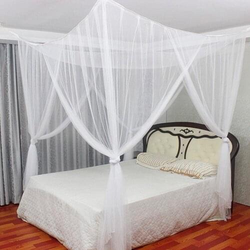 New 4 Corners Post Bed Canopy Mosquito Net Full Netting Bedding beds kids Room Mosquito Net