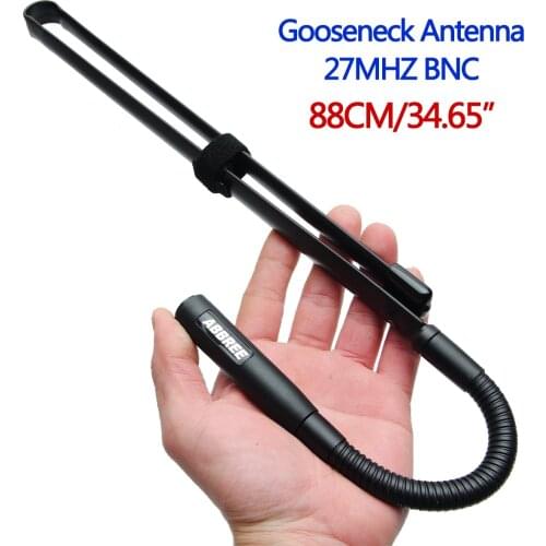 ABBREE 27Mhz BNC Connector Gooseneck Tactical Antenna Foldable Antenna Compatible Cobra Midland Uniden Anyton CB Radio