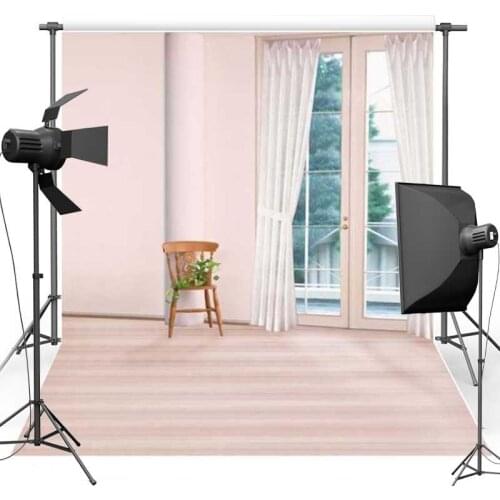 Curtain Window Vinyl Photography Background Indoor New Fabric Flannel Backdrop For Wedding photo studio Props 0809