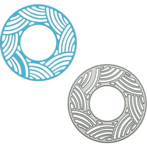 Oriental Ring Shape Metal Cutting Dies Scrapbooking Round Circle Handcraft Paper Cutter Card Photo Background Decorating