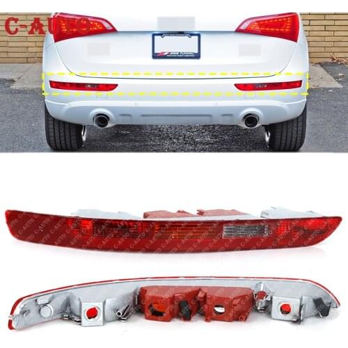 Car Taillight Rear Bumper Tail Light Cover For Audi Q5 2.0T 2009 2010 2012 2013 2014 2015 2016 8R0945096 8R0945095 Without bulbs