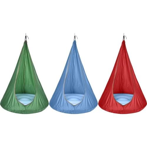 100*150cm Single Kids Pod Swing Seat Children Hammock Chair Inflatable Cushion For Fun Indoor Outdoor Use