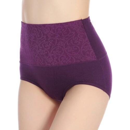 3Pcs/Lot Womens Panties Cotton High Waist Abdomen Slimming Shapewear Female Postpartum Recovery Briefs Girl Underwear Plus Size