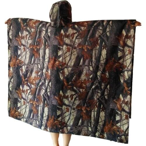3 in 1 Outdoor Waterproof Leaf Camouflage Travel Backpack Raincoat Tent Camp Mat 3 in 1, Waterproof Mat, Rain Cover, Travel Supp