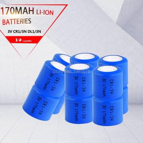 30pcs CR1/3N 5008LC LITHIUM CAMERA DL1/3N K58L 2LR76 1/3N 3V DOG COLLAR BATTERY
