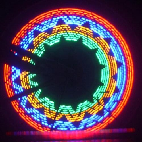32LED Patterns DIY Bicycle Light Colorful Bike Wheel Spoke Light Cycling Tire Signal Lamp Night Safety Bicycle Accessories