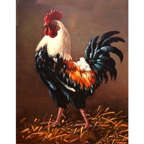 DIY 5D Diamond Painting Chicken Diamond Embroidery Animal Mosaic Cross Stitch Handmade Rhinestones Full Round Drill Home Decor